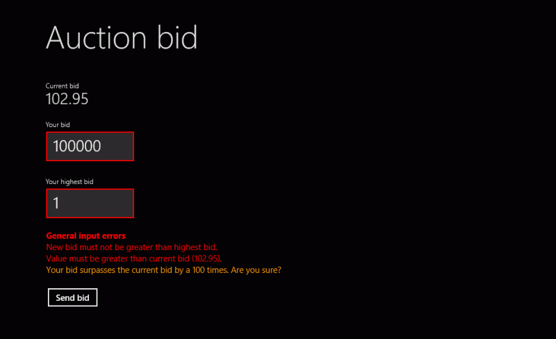 WinRT XAML Validation library: UI Controls for Validation | Mind-driven ...